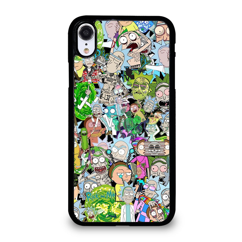 RICK AND MORTY COLLAGE CARTOON iPhone XR Case Cover
