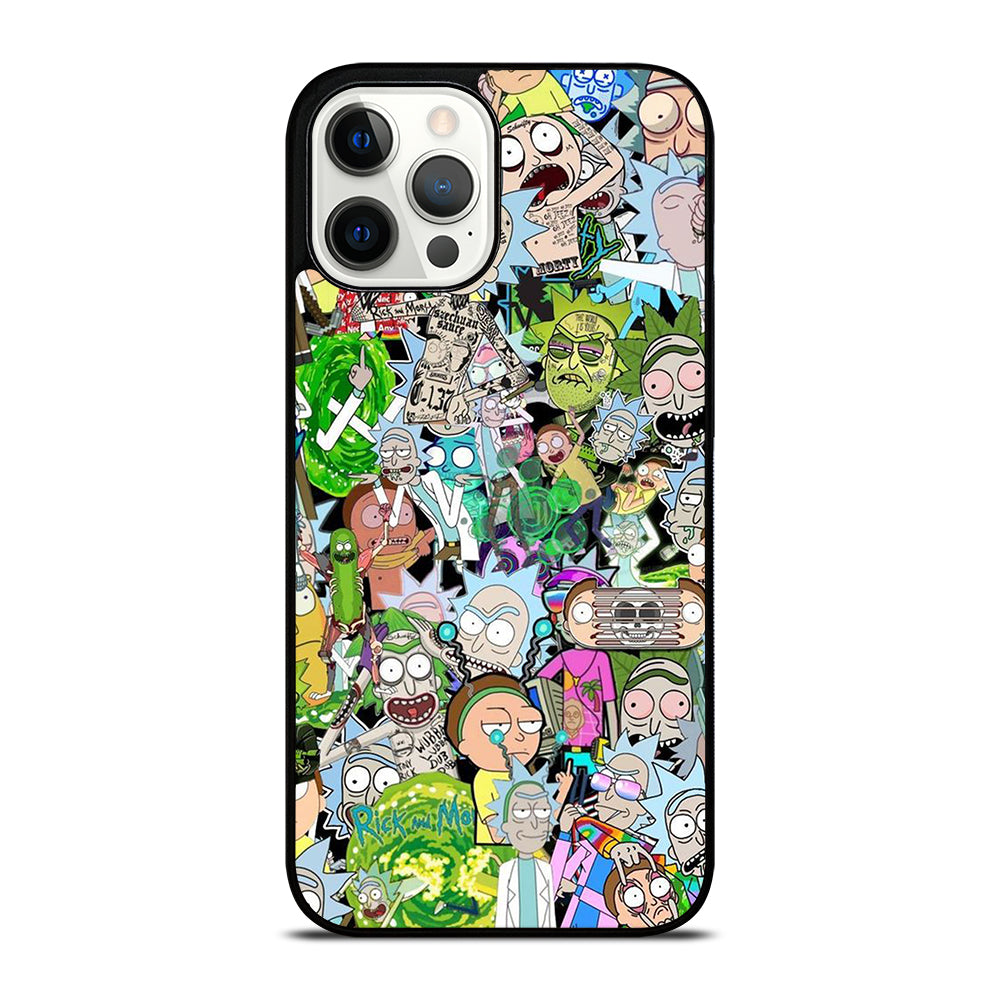 RICK AND MORTY COLLAGE CARTOON iPhone 12 Pro Max Case Cover