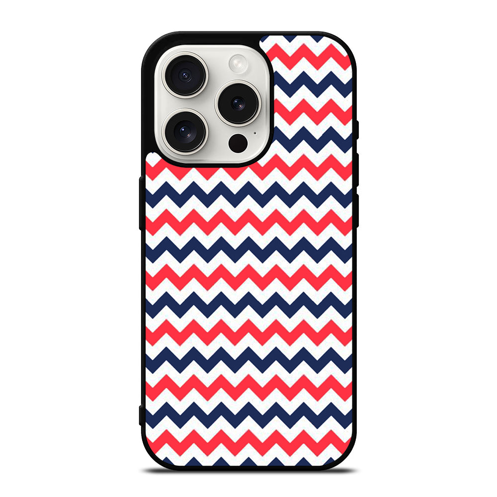 RILEY BLAKE CHEVRON PATTERN 4 iPhone 15 Pro Case Cover