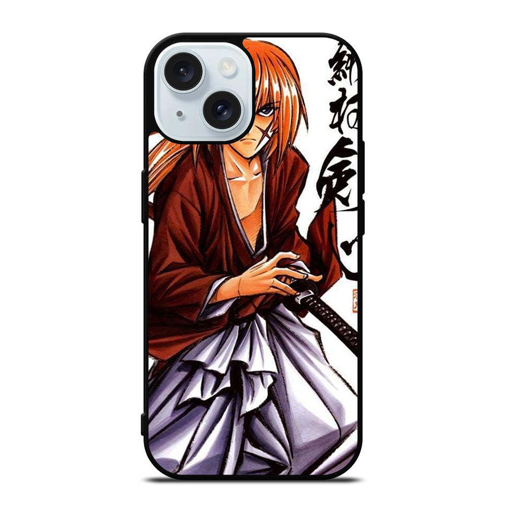 RUROUNI KENSHIN SAMURAI X ANIME SERIES iPhone 15 Case Cover