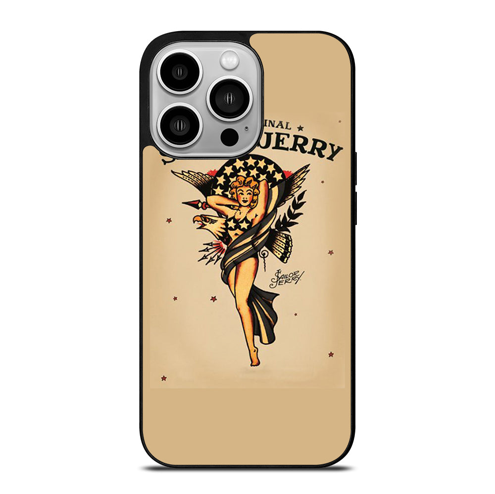 SAILOR JERRY SEXY GIRL ART iPhone 14 Pro Case Cover