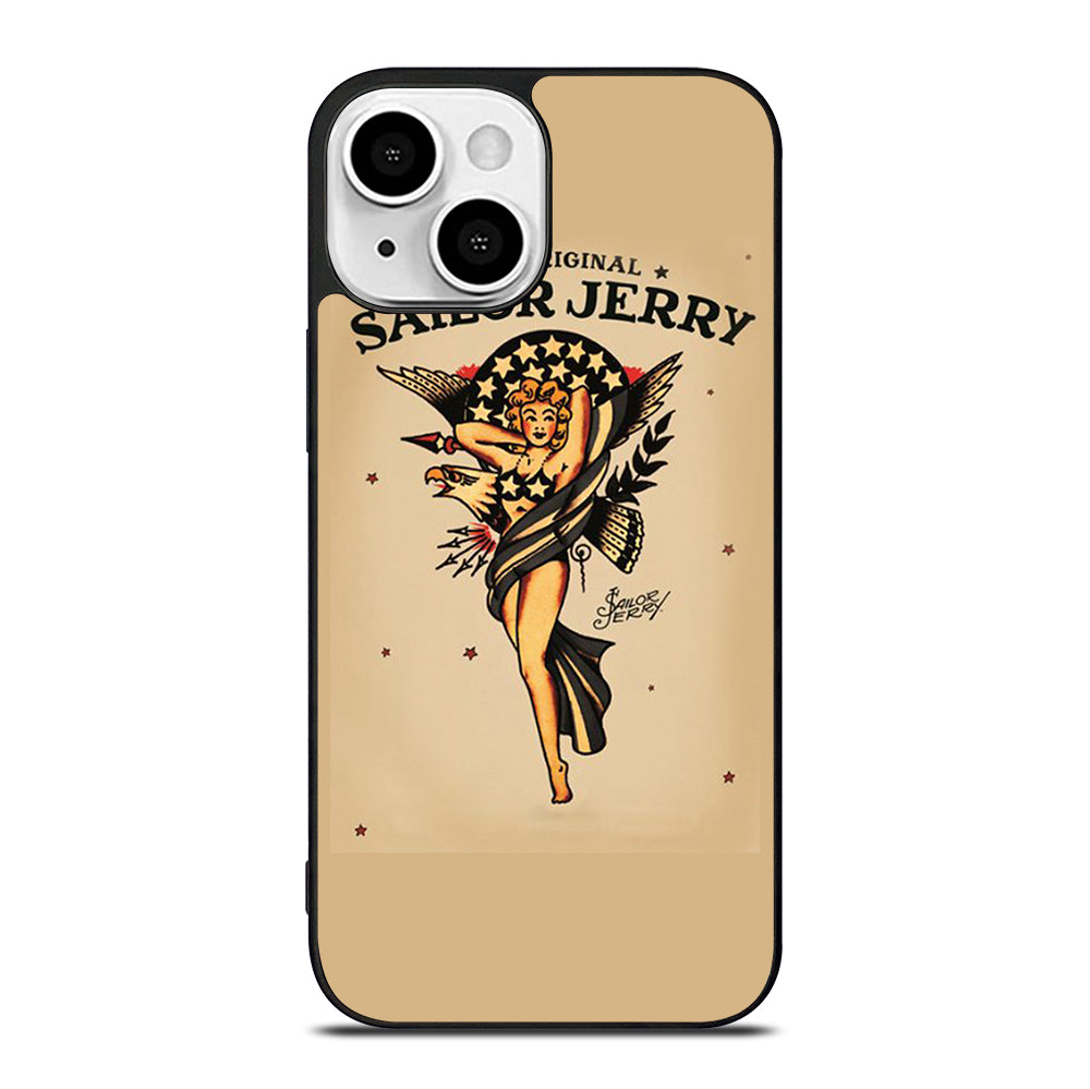 SAILOR JERRY SEXY GIRL ART iPhone 13 Mini Case Cover