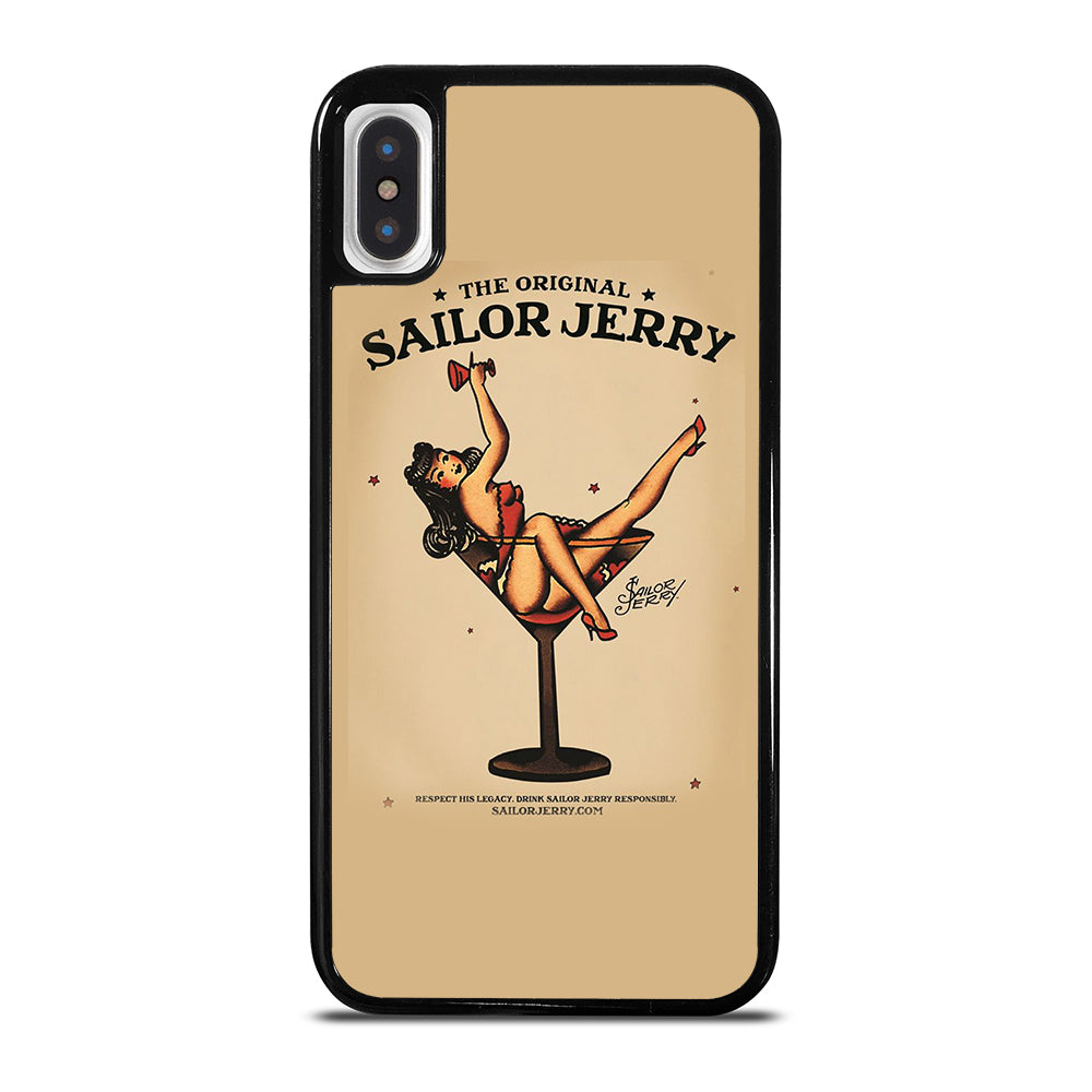 SAILOR JERRY SEXY GIRL TATTOO ART iPhone X / XS Case Cover