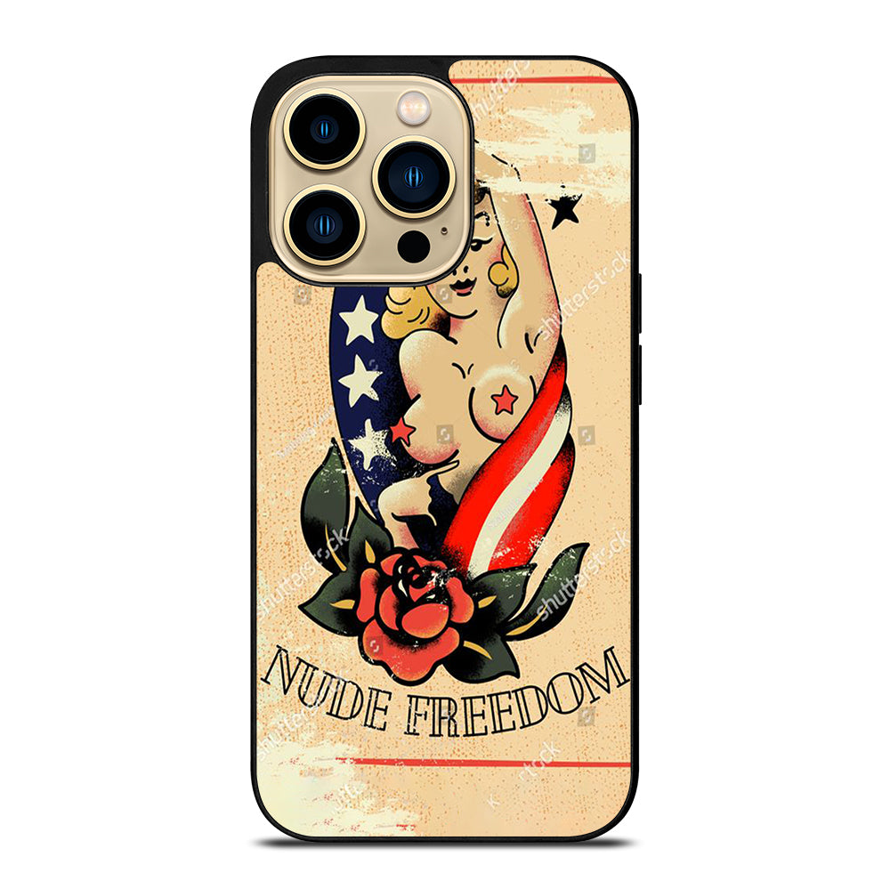 SAILOR JERRY SEXY GIRL TATTOO iPhone 14 Pro Max Case Cover