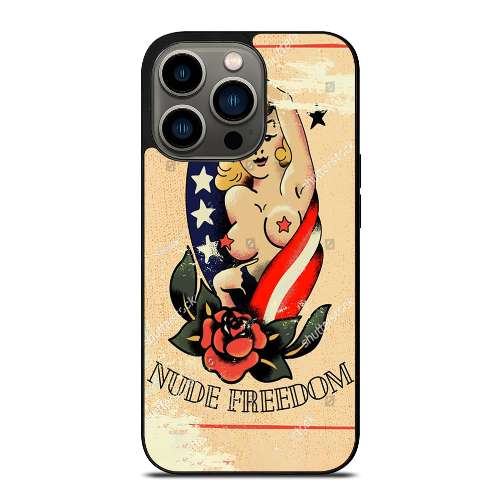 SAILOR JERRY SEXY GIRL TATTOO iPhone 13 Pro Case Cover