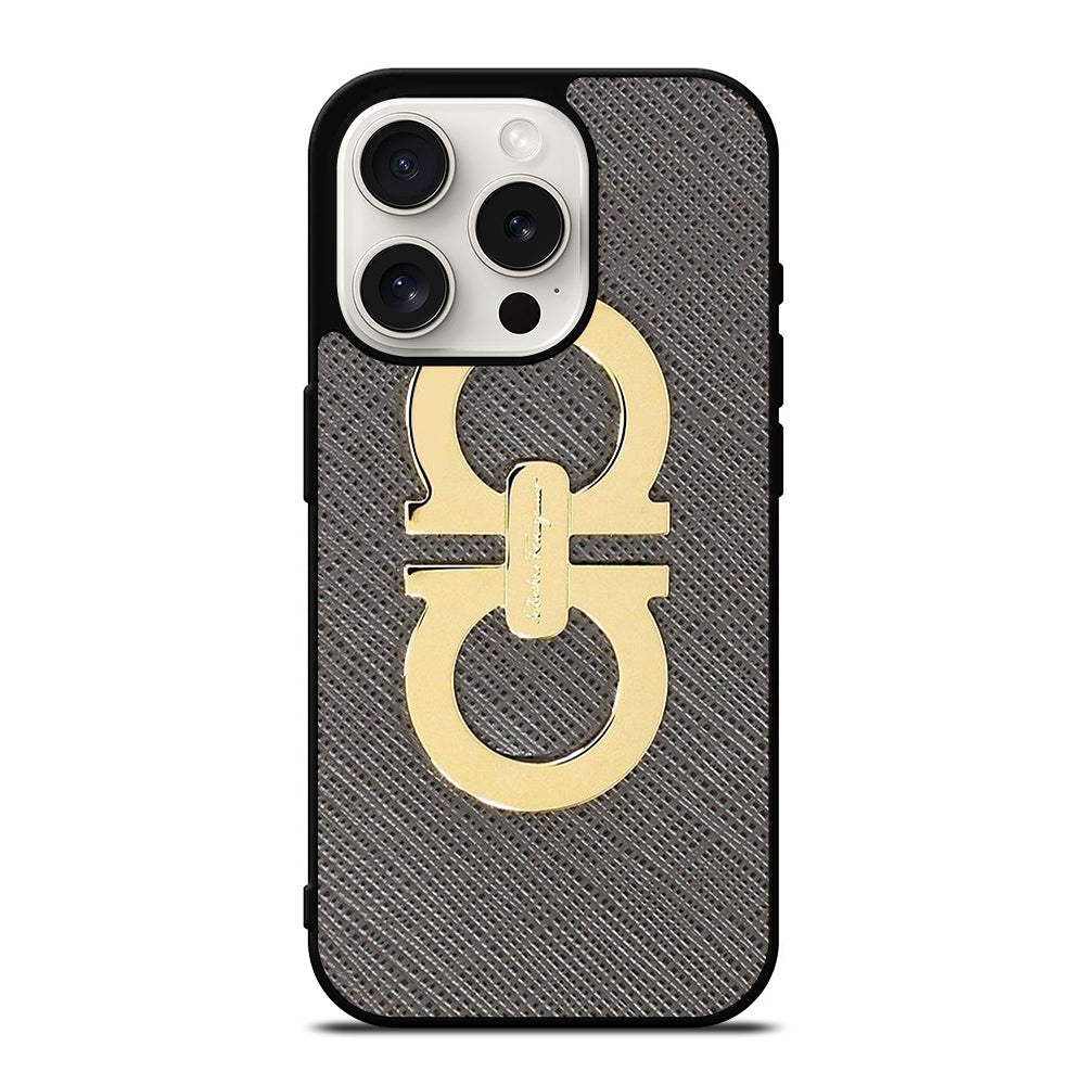 SALVATORE FERRAGAMO EMBLEM 2 iPhone 15 Pro Case Cover