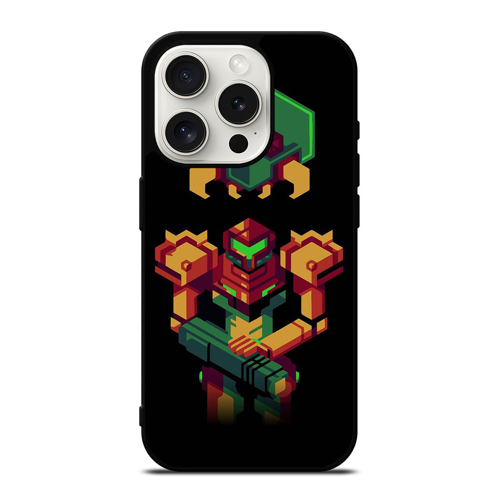 SAMUS ARAN METROID CAETOON 3 iPhone 15 Pro Case Cover