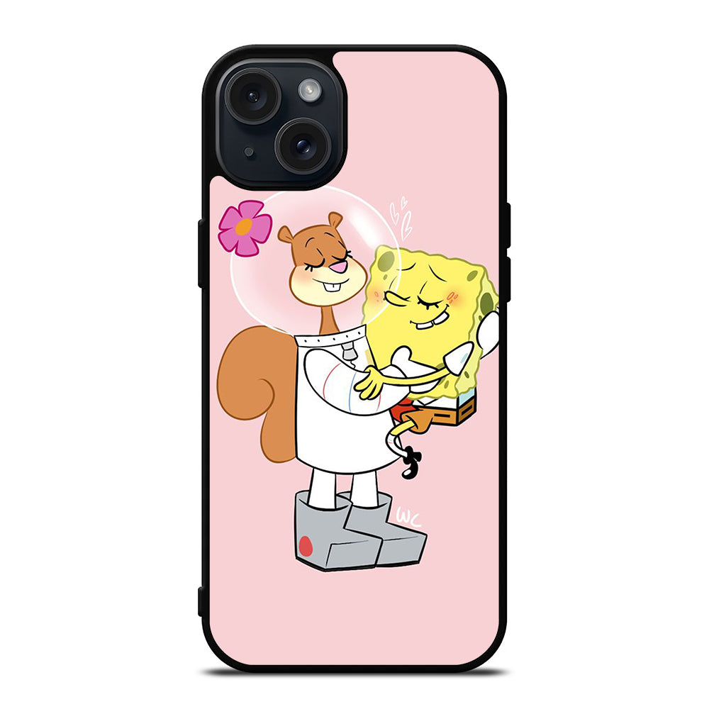 SANDY SQUIRREL AND SPONGEBOB iPhone 15 Plus Case Cover