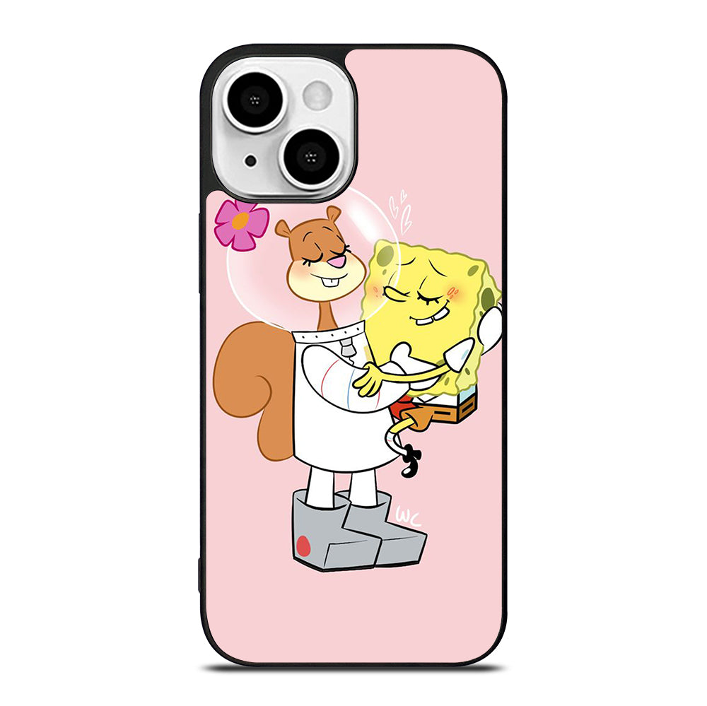 SANDY SQUIRREL AND SPONGEBOB iPhone 13 Mini Case Cover