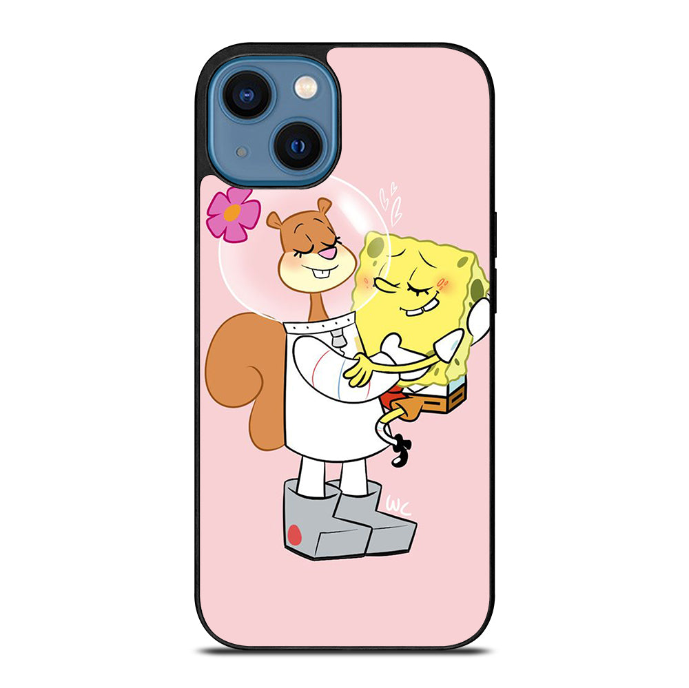 SANDY SQUIRREL AND SPONGEBOB iPhone 14 Case Cover