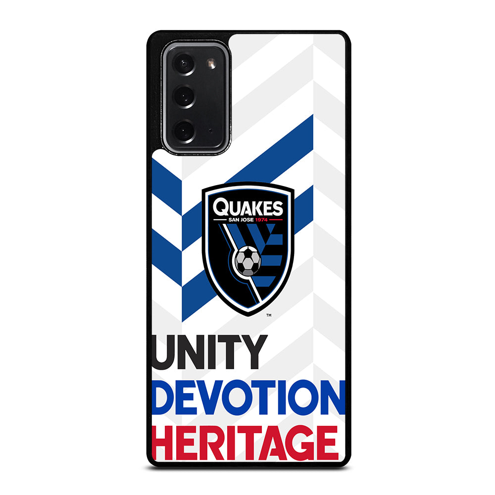 SAN JOSE EARTHQUAKES LOGO Samsung Galaxy Note 20 Case Cover