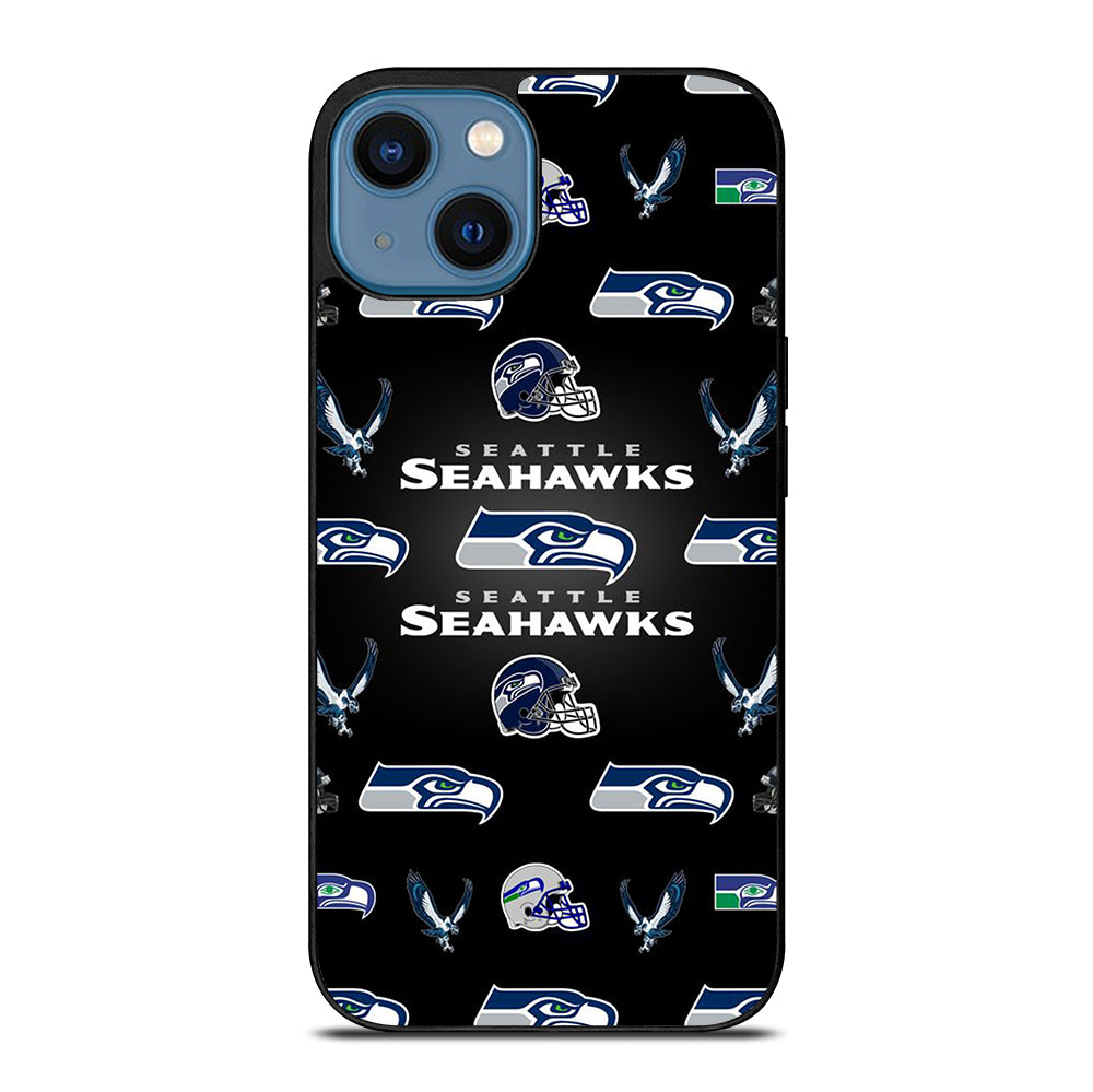 SEATTLE SEAHAWKS PATTERN iPhone 14 Case Cover