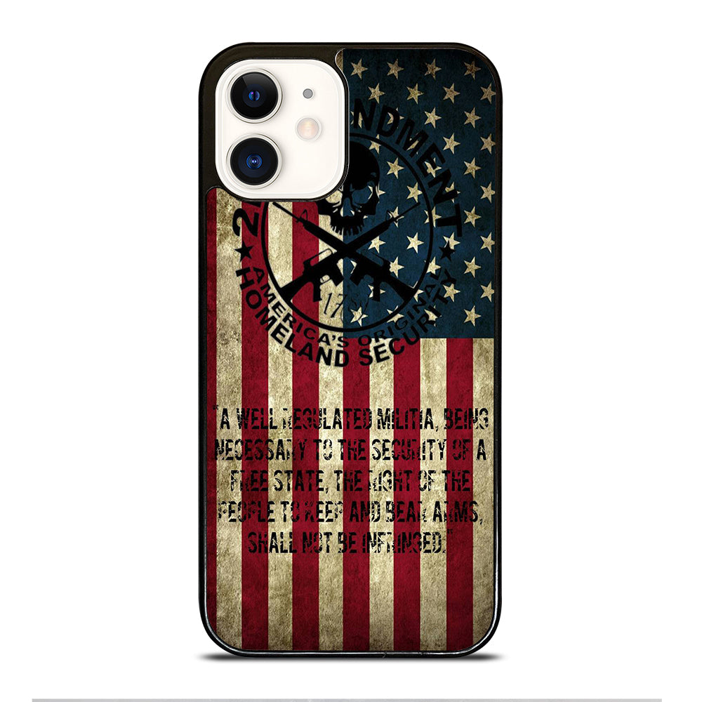 SECOND AMENDMENT AMERICAN GUN 3 iPhone 12 Case Cover