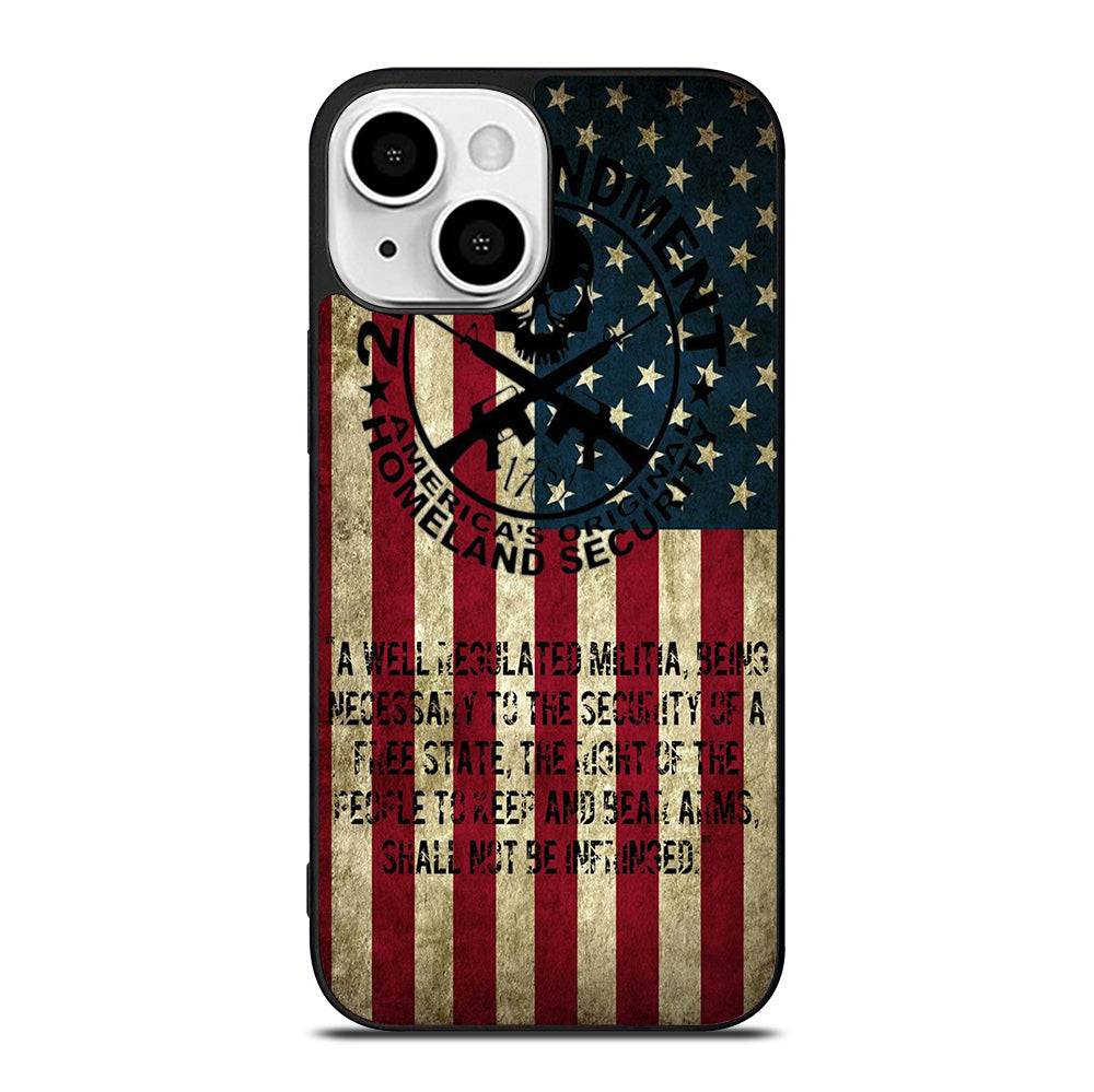 SECOND AMENDMENT AMERICAN GUN 3 iPhone 13 Mini Case Cover