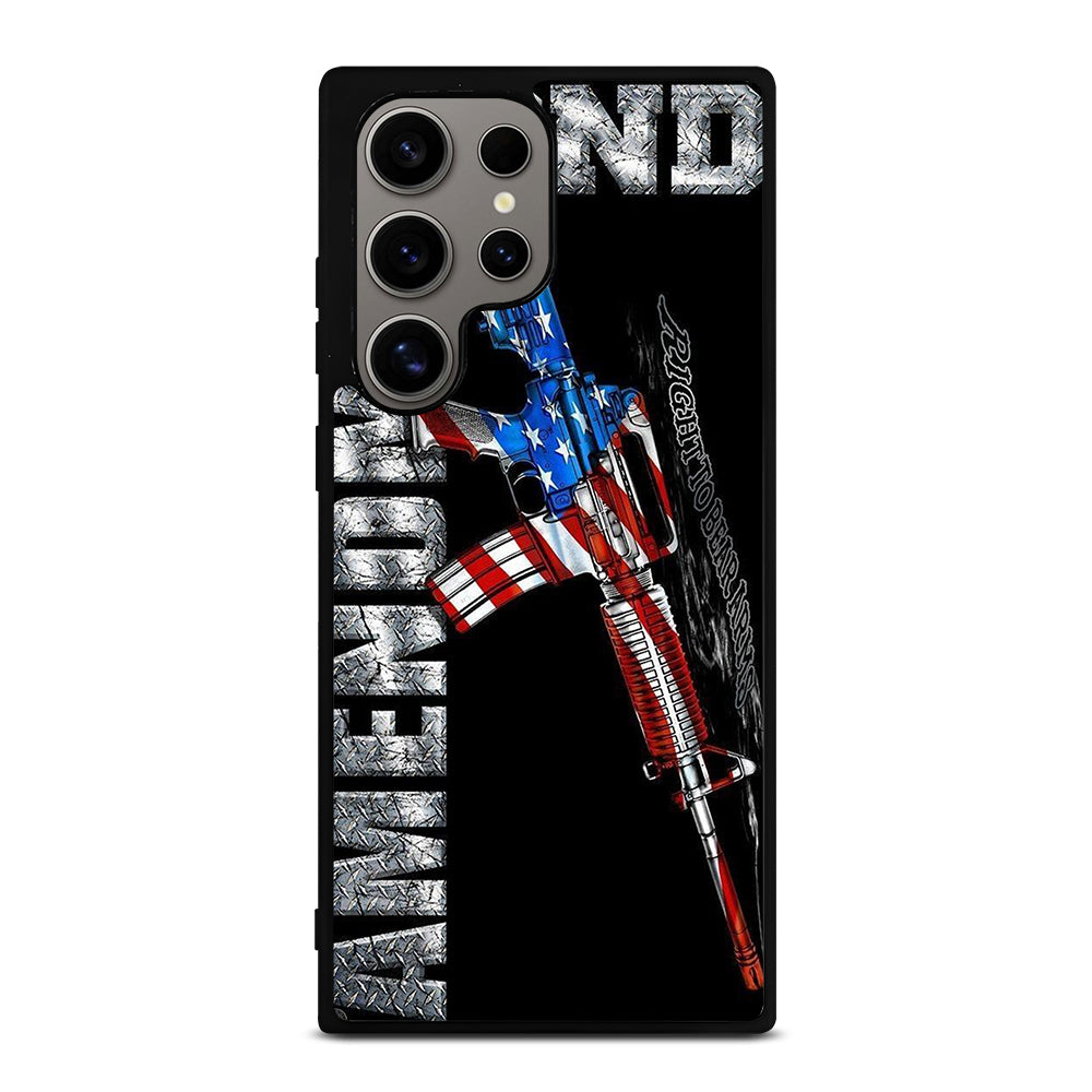 SECOND AMENDMENT AMERICAN GUN LOGO 2 Samsung Galaxy S24 Ultra Case Cover