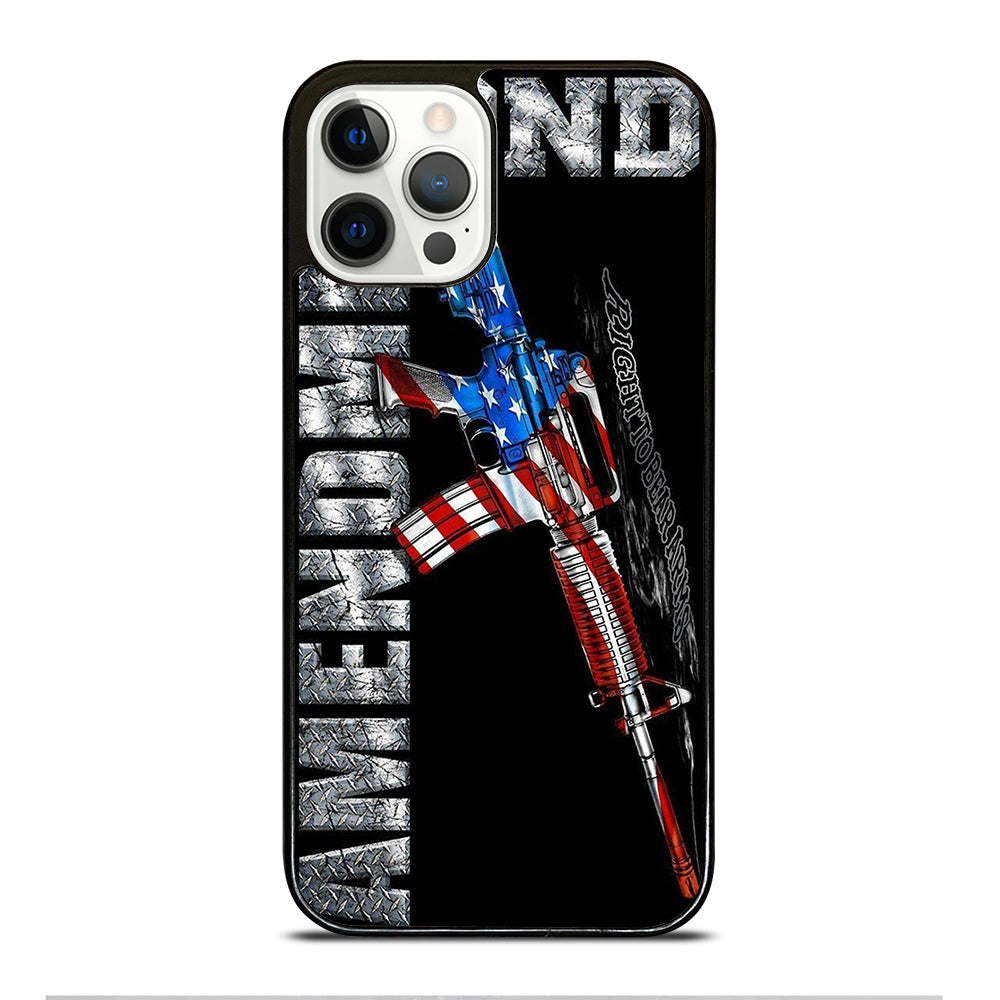 SECOND AMENDMENT AMERICAN GUN LOGO 2 iPhone 12 Pro Case Cover