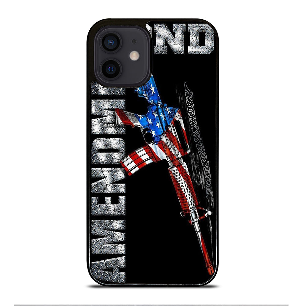 SECOND AMENDMENT AMERICAN GUN LOGO 2 iPhone 12 Mini Case Cover