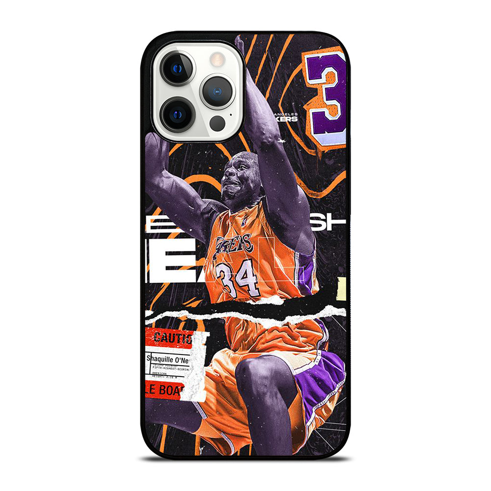SHAQUILLE O'NEAL 34 LA LAKERS NBA BASKETBALL iPhone 12 Pro Max Case Cover