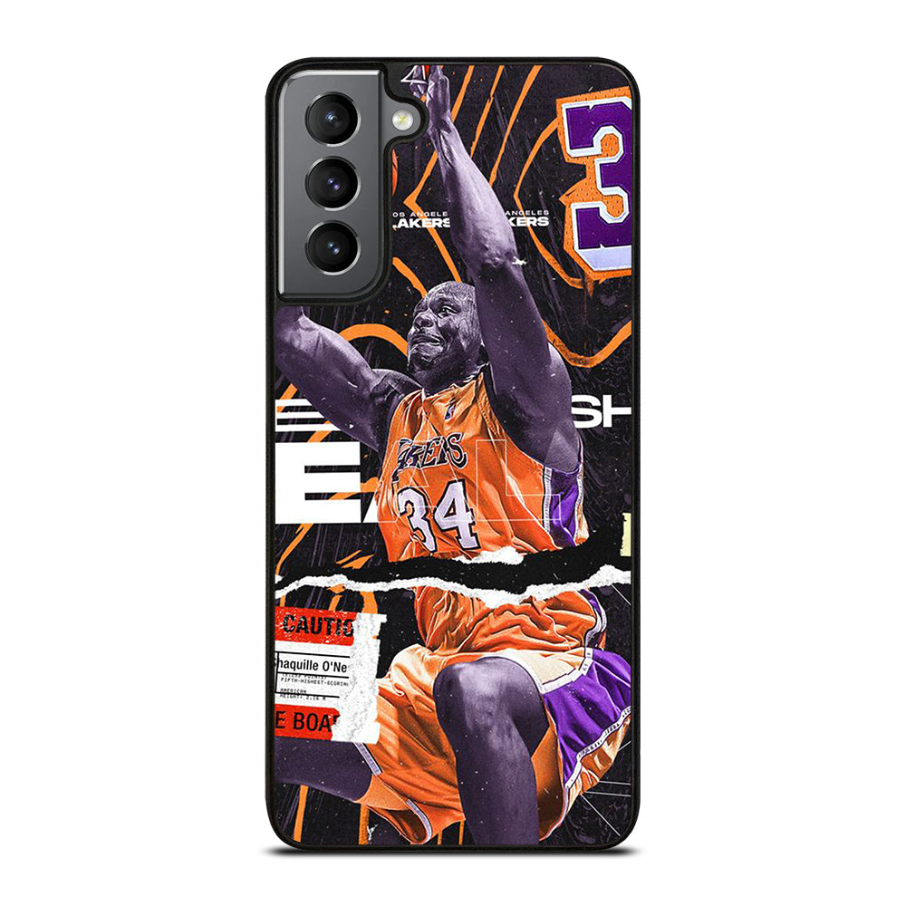 SHAQUILLE O'NEAL 34 LA LAKERS NBA BASKETBALL Samsung Galaxy S21 Plus Case Cover