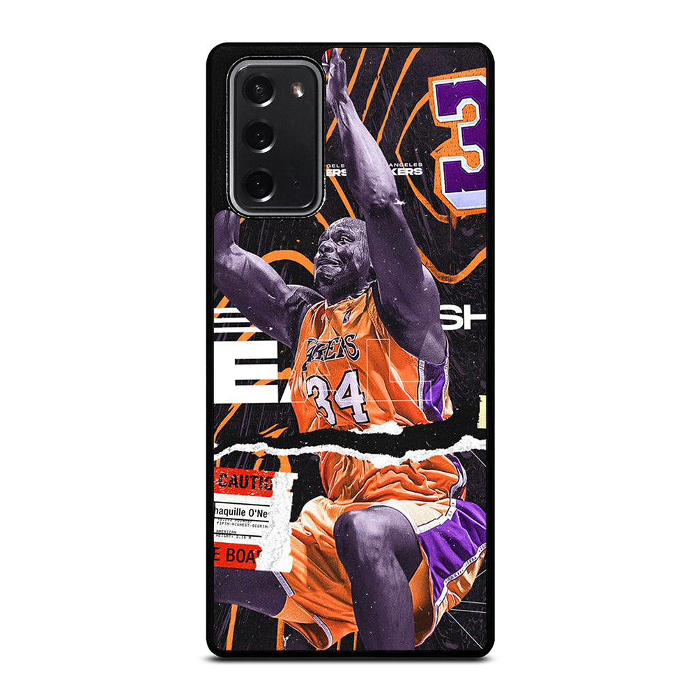 SHAQUILLE O'NEAL 34 LA LAKERS NBA BASKETBALL Samsung Galaxy Note 20 Case Cover