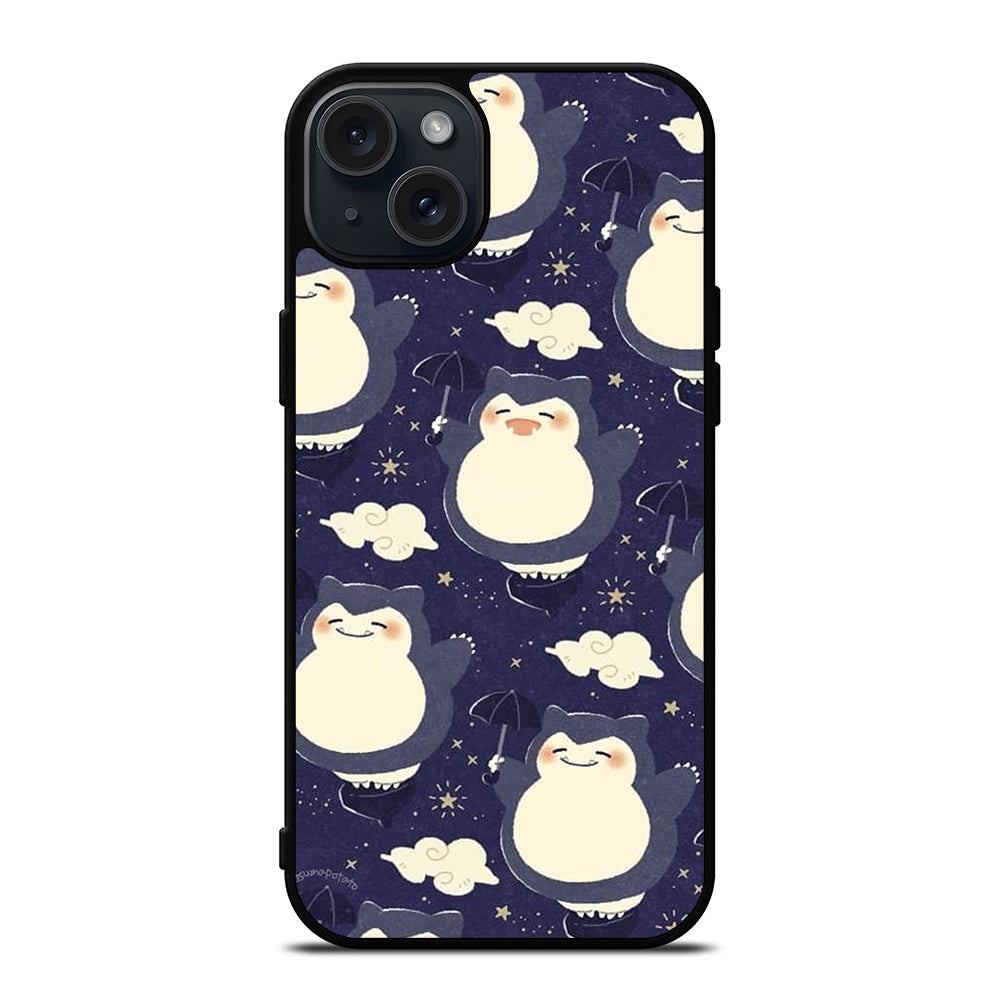 SNORLAX CUTE POKEMON COLLAGE iPhone 15 Plus Case Cover