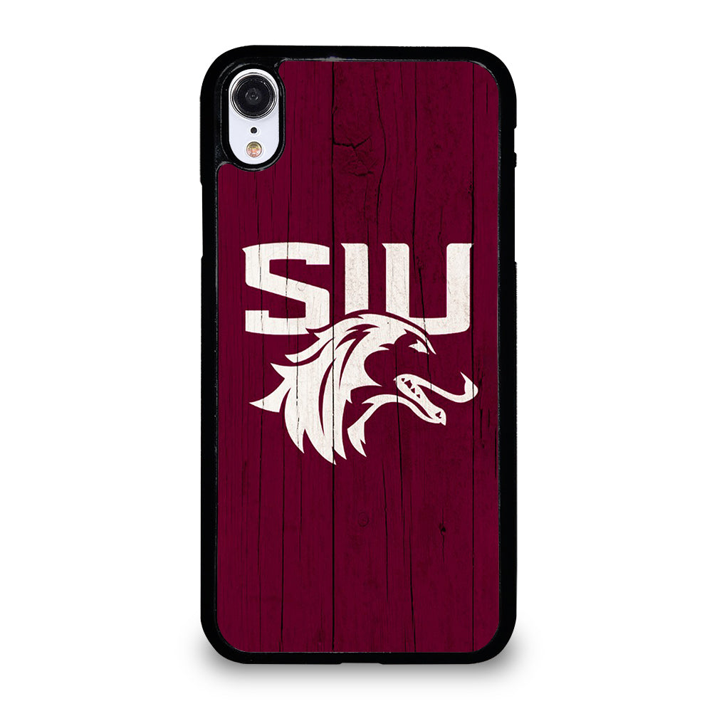 SOUTHERN ILLINOIS SALUKIS WOODEN LOGO iPhone XR Case Cover