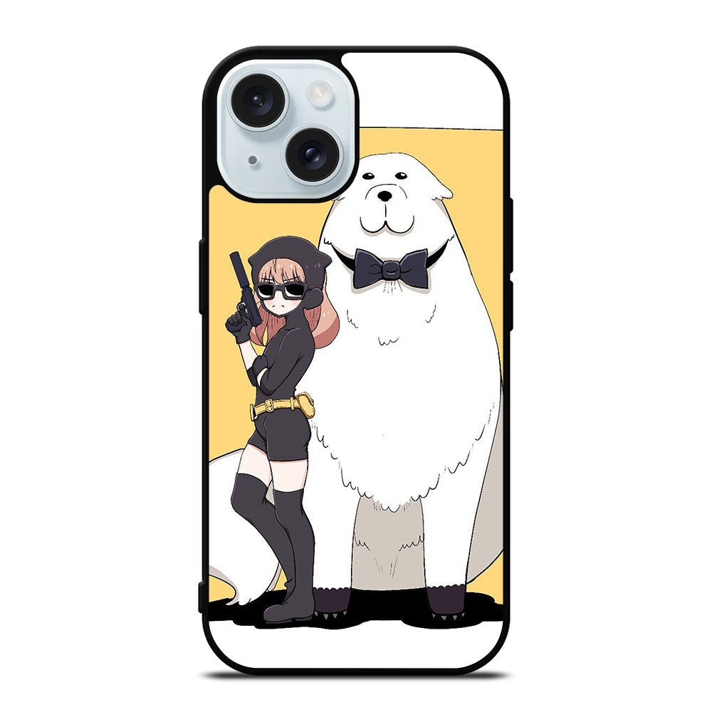 SPY X FAMILY ANYA AND BOND ANIME 2 iPhone 15 Case Cover