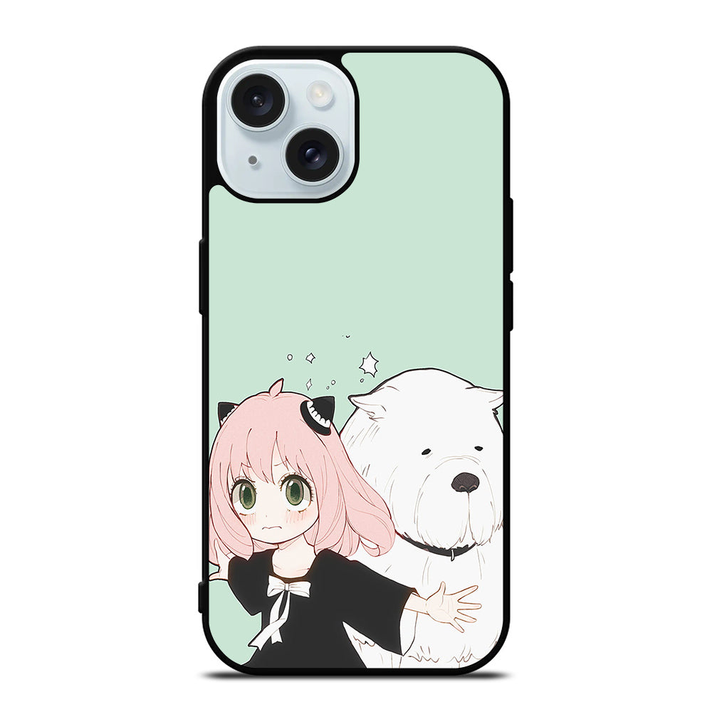 SPY X FAMILY ANYA AND BOND ANIME 3 iPhone 15 Case Cover