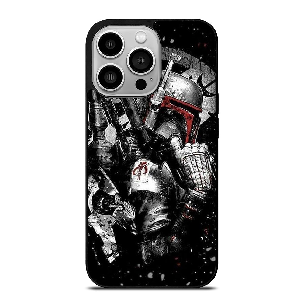 STAR WARS BOBA FETT MANDALORIAN ART 2 iPhone 14 Pro Case Cover