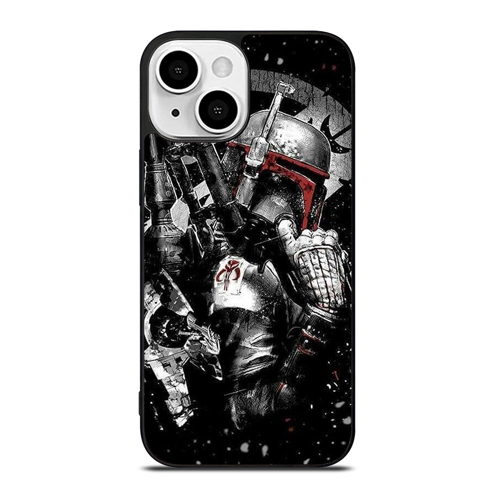 STAR WARS BOBA FETT MANDALORIAN ART 2 iPhone 13 Mini Case Cover