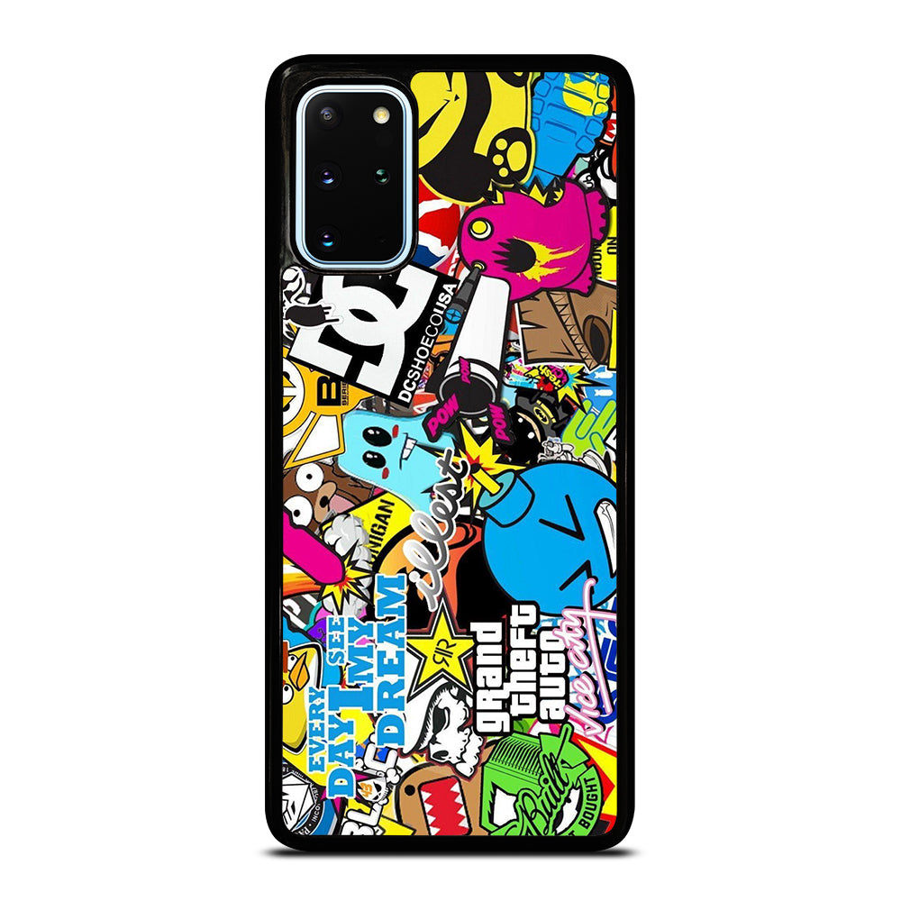 STICKER BOMB DC PATTERN 1 Samsung Galaxy S20 Plus Case Cover