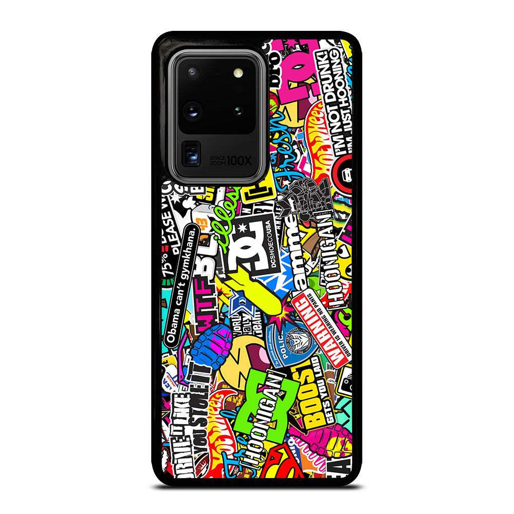 STICKER BOMB DC PATTERN 2 Samsung Galaxy S20 Ultra Case Cover