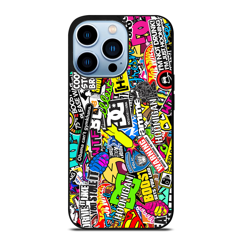 STICKER BOMB DC PATTERN 2 iPhone 13 Pro Max Case Cover
