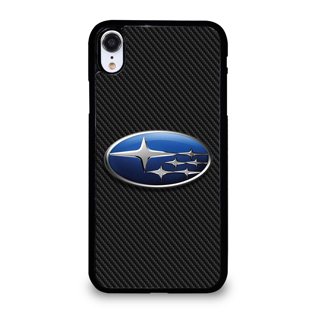 SUBARU CAR LOGO CARBON iPhone XR Case Cover
