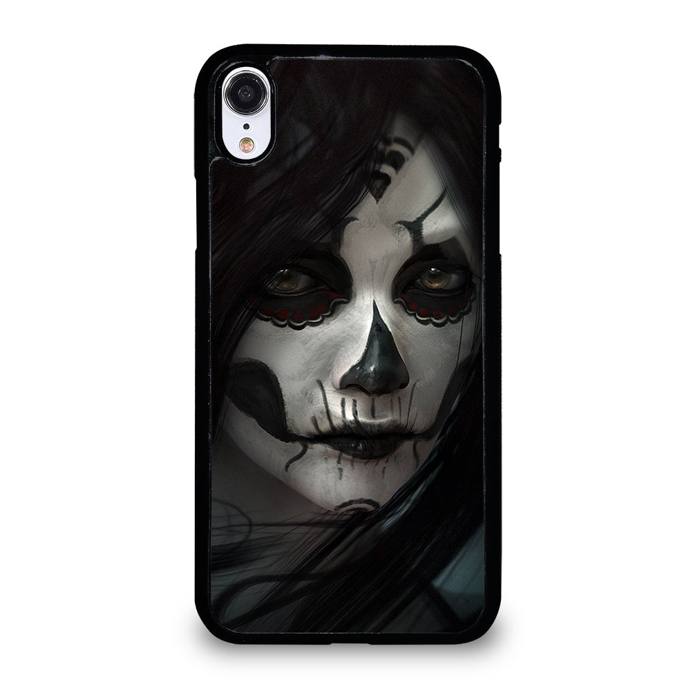 SUGAR SKULL FACE iPhone XR Case Cover