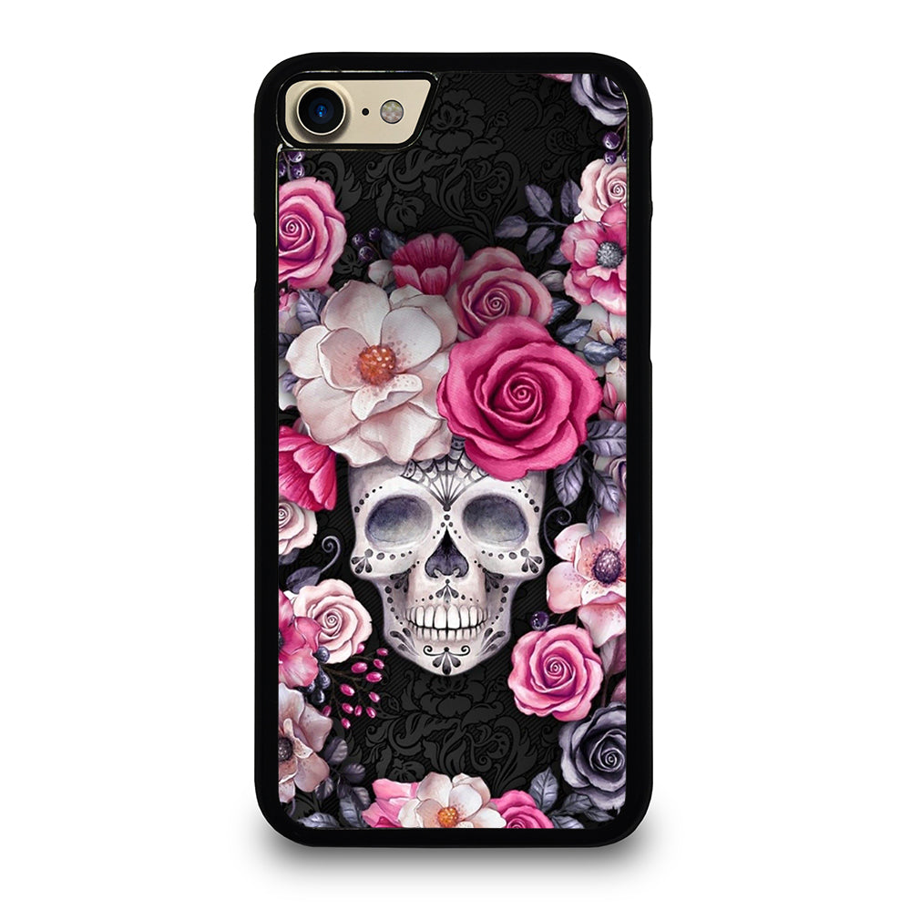 SUGAR SKULL FLOWER ROSE iPhone 7 / 8 Case Cover