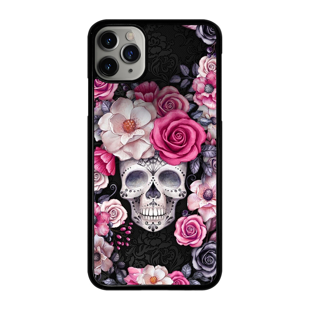SUGAR SKULL FLOWER ROSE iPhone 11 Pro Max Case Cover