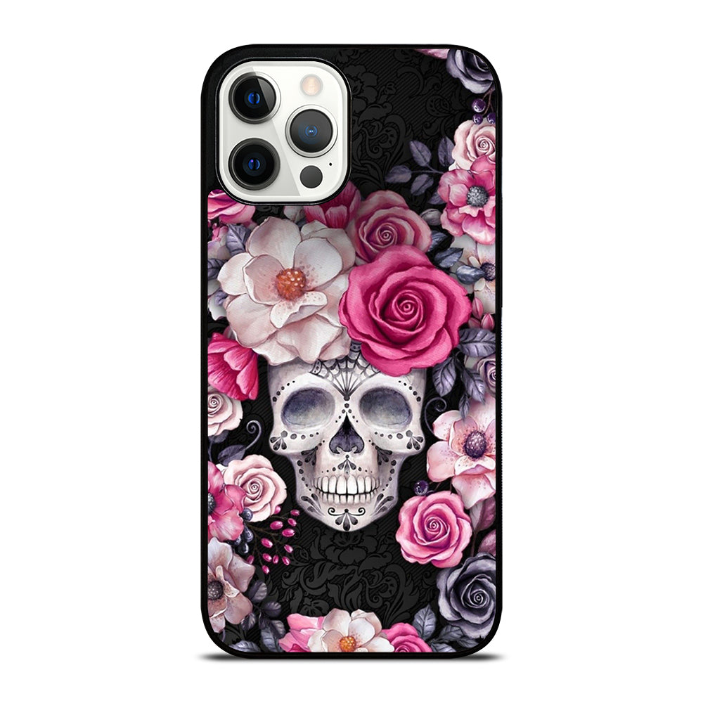 SUGAR SKULL FLOWER ROSE iPhone 12 Pro Max Case Cover