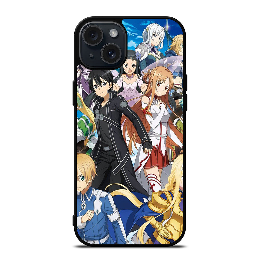 SWORD ART ONLINE CHARACTERS 1 iPhone 15 Plus Case Cover