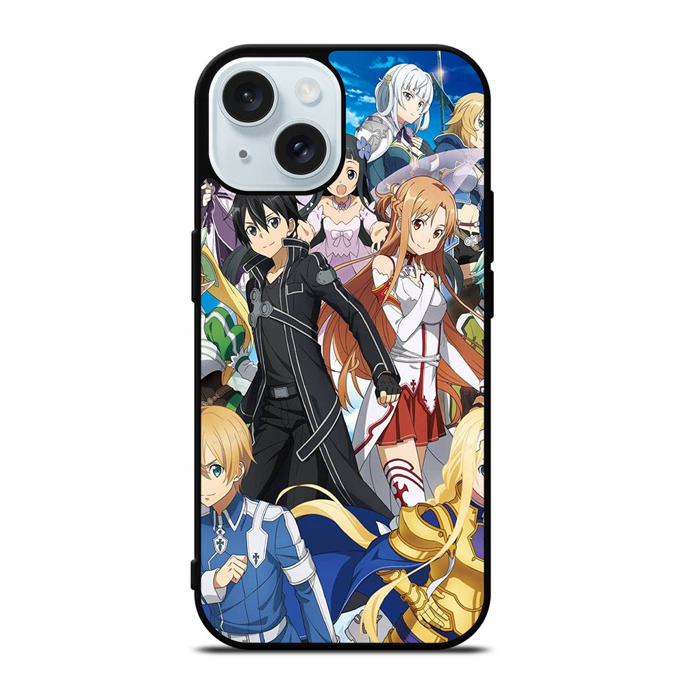 SWORD ART ONLINE CHARACTERS 1 iPhone 15 Case Cover