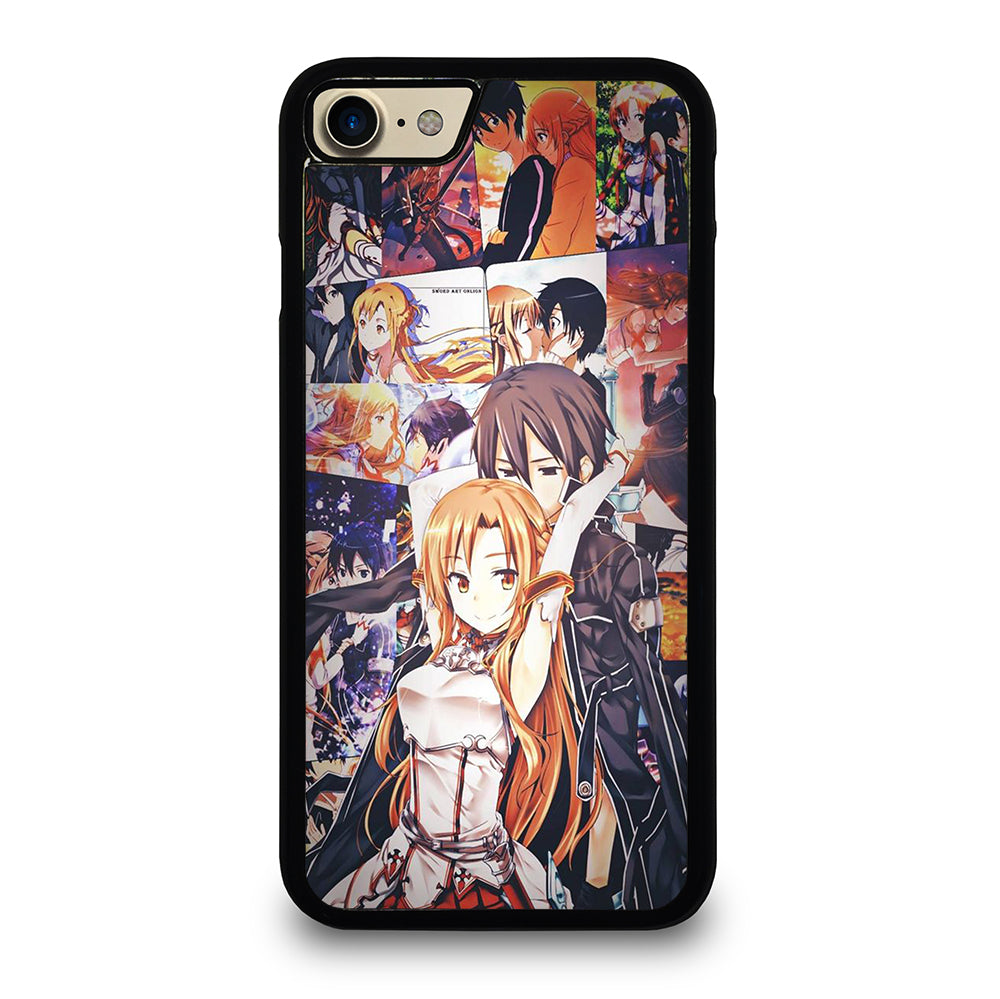 SWORD ART ONLINE KIRITO AND ASUNA COLLAGE iPhone 7 / 8 Case Cover