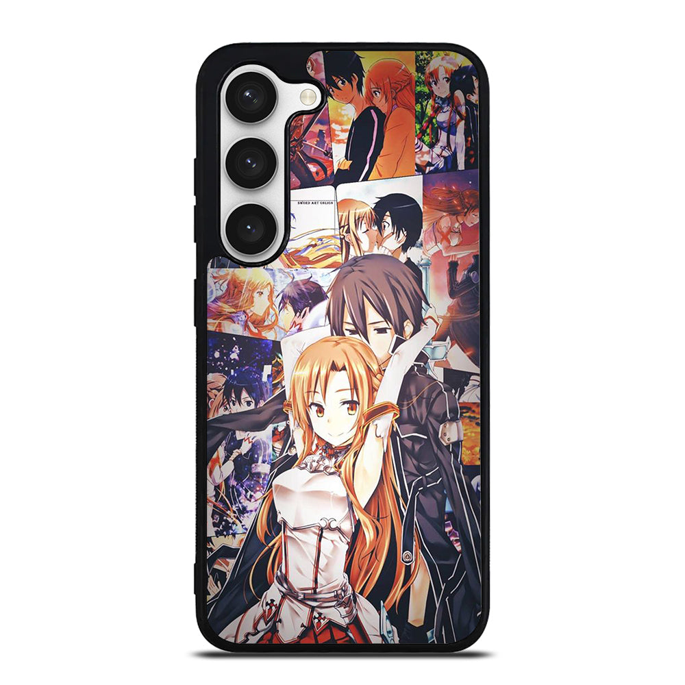 SWORD ART ONLINE KIRITO AND ASUNA COLLAGE Samsung Galaxy S23 Case Cover