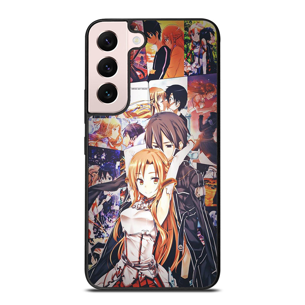 SWORD ART ONLINE KIRITO AND ASUNA COLLAGE Samsung Galaxy S22 Plus Case Cover