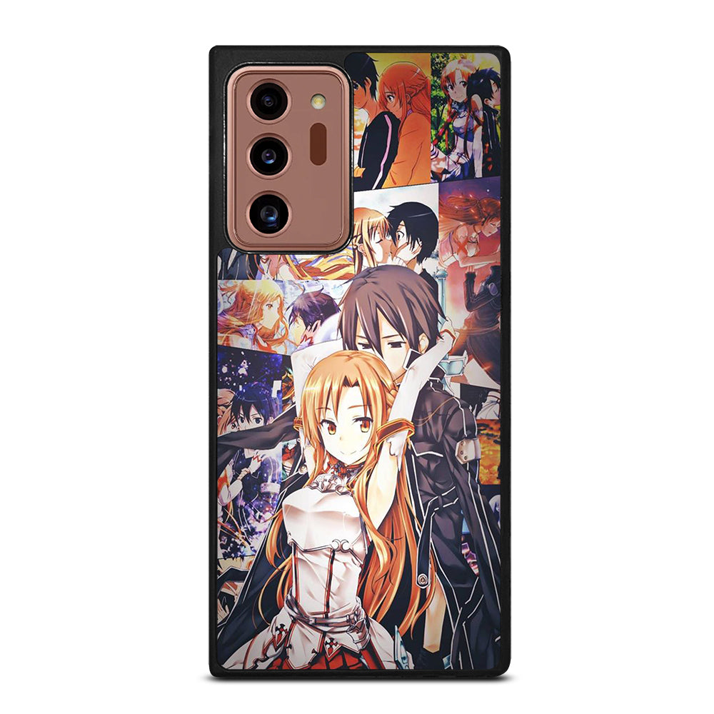 SWORD ART ONLINE KIRITO AND ASUNA COLLAGE Samsung Galaxy Note 20 Ultra Case Cover