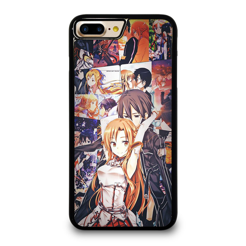 SWORD ART ONLINE KIRITO AND ASUNA COLLAGE iPhone 7 / 8 Plus Case Cover