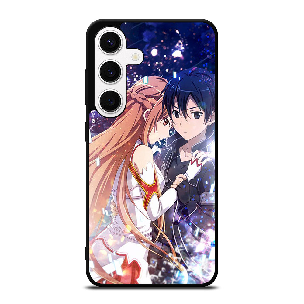 SWORD ART ONLINE KIRITO AND ASUNA LOVE ANIME Samsung Galaxy S24 Case Cover
