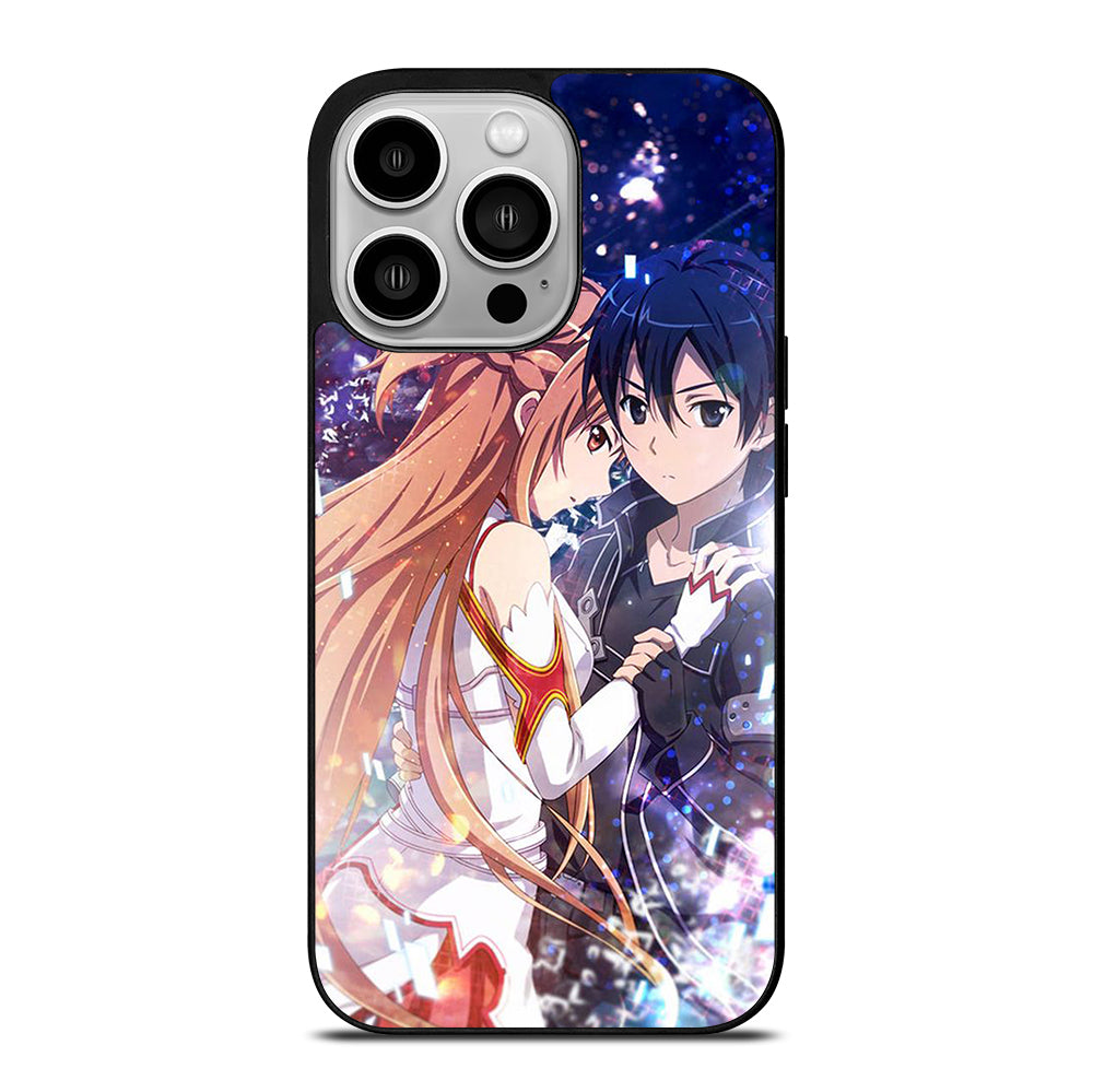 SWORD ART ONLINE KIRITO AND ASUNA LOVE ANIME iPhone 14 Pro Case Cover