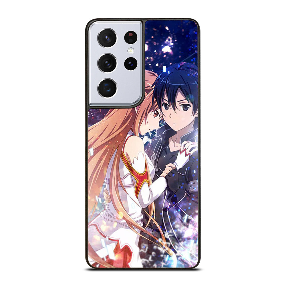 SWORD ART ONLINE KIRITO AND ASUNA LOVE ANIME Samsung Galaxy S21 Ultra Case Cover