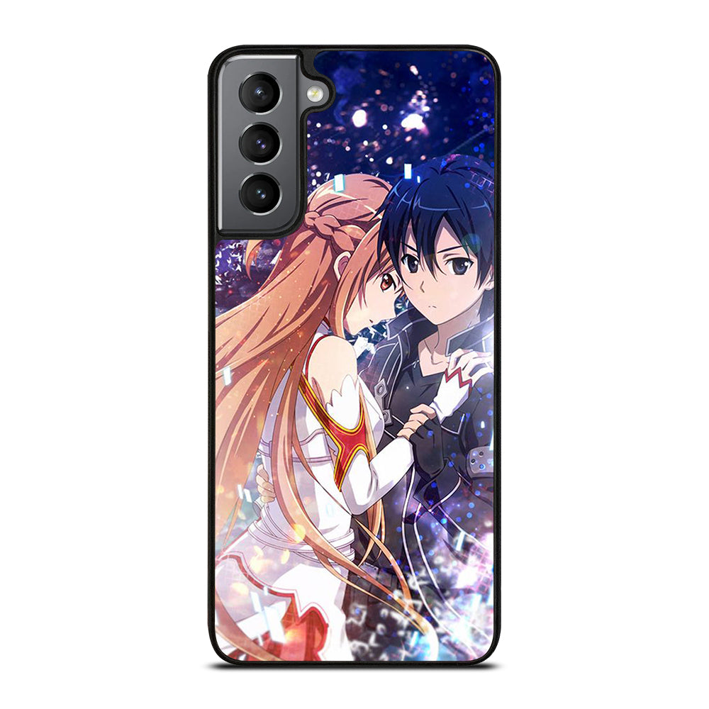 SWORD ART ONLINE KIRITO AND ASUNA LOVE ANIME Samsung Galaxy S21 Plus Case Cover
