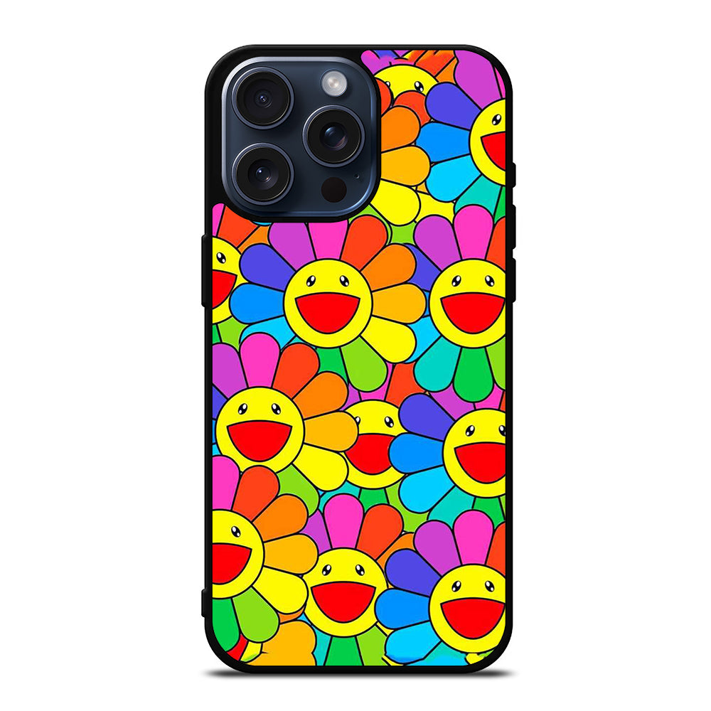 TAKASHI MURAKAMI FLOWERS COLLAGE 1 iPhone 15 Pro Max Case Cover